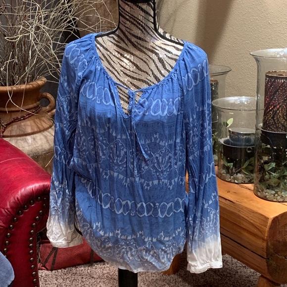 Como Vintage Tops - Blue paisley blouse Como Vintage Tops - Blue paisley blouse